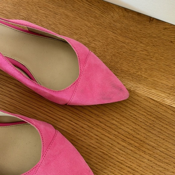 Pink Cole Han pointed low heel - suede size 7.5 - Picture 8 of 9